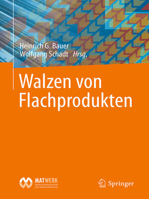 cover image of Walzen von Flachprodukten
